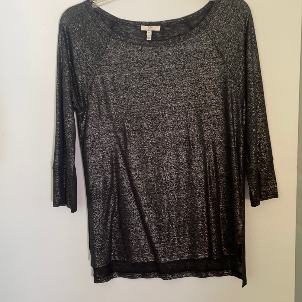 Joie shimmery 3/4 length sleeves too